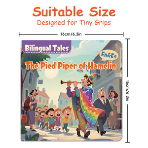 The Pied Piper of Hamelin Bilingual Storybook for Kids, English and Spanish Picture Book, Classic Fairy Tale for Early Reading, Language Learning and Bedtime Reading