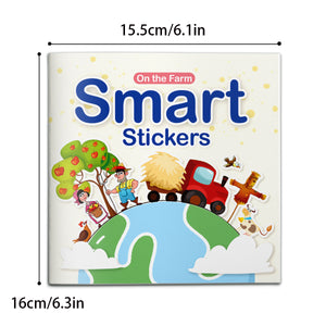 Farm theme sticker activity book for kids with animal discovery