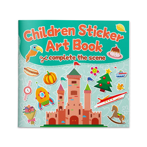 Children Sticker Art Book, Complete the Scene Activity Book for Kids, Creative Sticker Matching, Fine Motor Skills, Visual Learning, and Imagination Practice