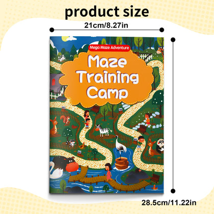 Children's maze puzzle book for problem-solving, focus, and visual thinking