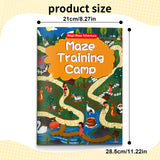 Children's maze puzzle book for problem-solving, focus, and visual thinking