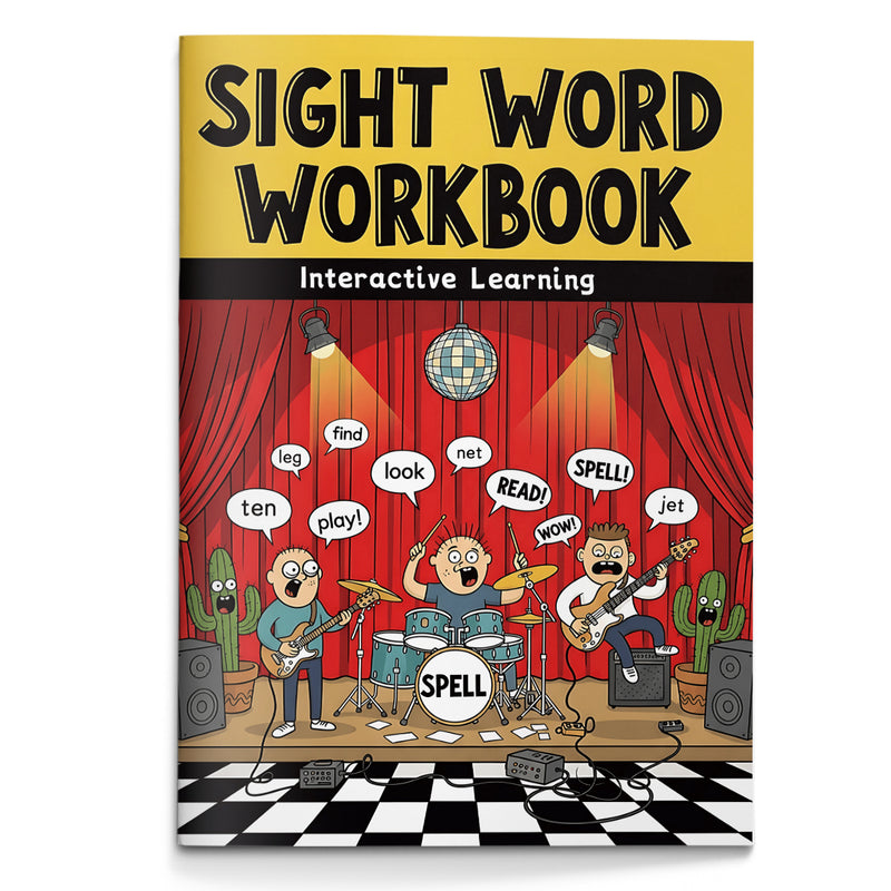 Sight Word Workbook CVC sentence writing cover