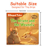Suitable size panel for The Mouse and the Weasel bilingual storybook