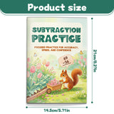 Subtraction practice pages for accuracy speed and number skills