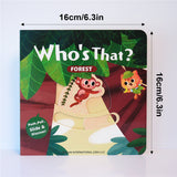 Interactive toddler board books with animal reveal pages and moving parts