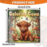 Adorable farm-themed cow coloring pages for young artists