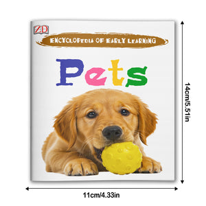 Pets Early Learning Book for Kids, Animal Recognition, First Vocabulary and Preschool Learning Skills
