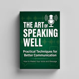 Paperback mockup of public speaking and clear messaging book