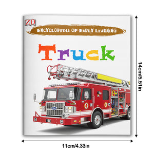 Truck Early Learning Book for Kids, Vehicle Recognition, First Vocabulary and Preschool Learning Skills