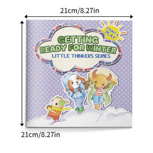 Seasonal learning picture book for kids about winter preparation