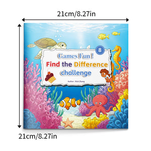 Find-the-difference activity book for observation skills and concentration