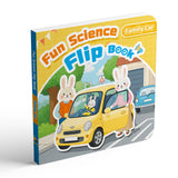 Printed interactive picture book for preschool car vocabulary and early science learning