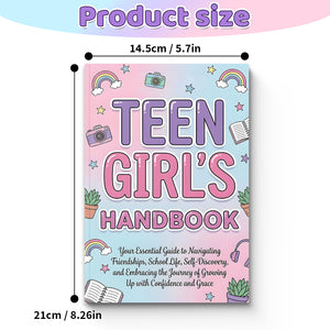 Teen girl guide about friendship, self-esteem, confidence, and emotional growth