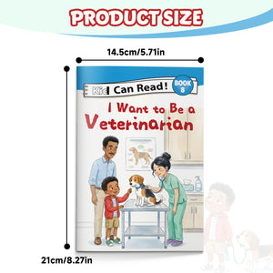 I Want to Be a Veterinarian Early Reader Book for Kids, Beginner Learn to Read Picture Book, First Words and Phonics Storybook About Caring for Animals