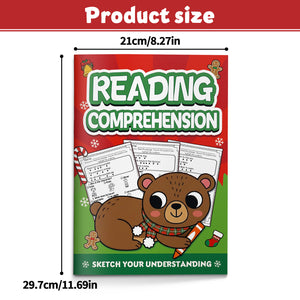 Reading Comprehension Workbook for Kids, Read Short Passages and Answer Questions, Picture Choice Practice, Early Literacy Skills, Kindergarten and First Grade Language Learning Book