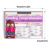 Children's reading workbook for simple stories and question answering