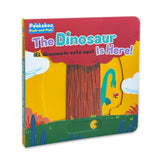 Toddler dinosaur push-and-pull board book for animal vocabulary and fine motor skills
