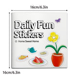 Home theme sticker activity picture book for kids with everyday objects