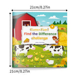 Children's spot-the-difference activity book for focus and observation skills