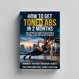 How to Get Toned Abs in 2 Months product image 6 showing printed book details for screen-free reading and learning