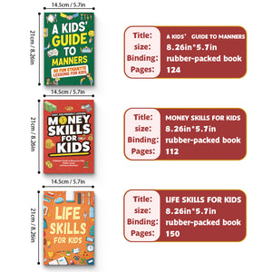 50 Fun Etiquette Lessons for Kids + Money Skills for Kids Saving Spending and + Life Skills for Kids Practical Learning Bo: 3-Book Set bundle detail image, image 2, bundle ISBN 9798900665443