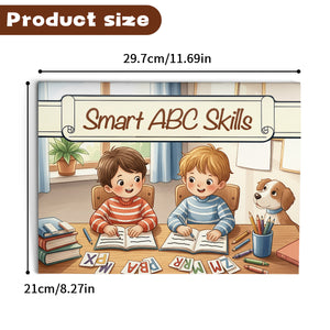 ABC path tracing pages for preschool pencil control