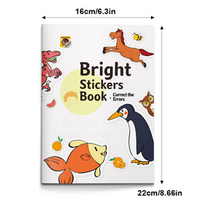 Spot the mistake sticker activity book for kids