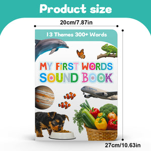 Interactive toddler sound book for first words, listening, and vocabulary learning