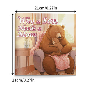 Mother and son picture book for love, care, guidance, and emotional bonding