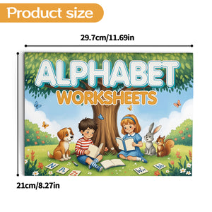 Kids alphabet copywork workbook with sentence tracing