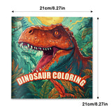 Detailed dinosaur illustration coloring pages for young artists