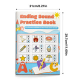 Early phonics activity book with ending letter recognition