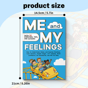 Children's feelings workbook about anxiety, sadness, anger, and confidence