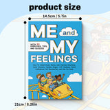 Children's feelings workbook about anxiety, sadness, anger, and confidence