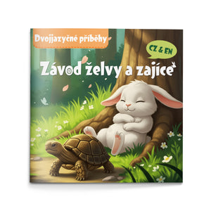The Tortoise and the Hare Czech-English Fable Book cover