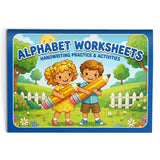 Alphabet Worksheets trace read copy workbook cover