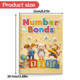 Kids number bonds workbook with missing number activities