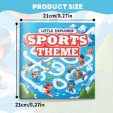 Winter sports maze pages with playful pathfinding activities