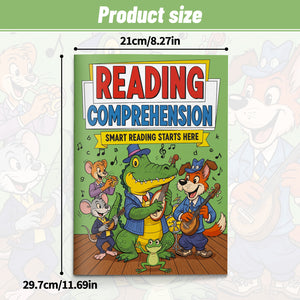 Reading Comprehension Workbook for Kids, Read Short Passages and Answer Questions, Picture Choice Activities, Early Literacy and Language Learning Book
