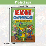 Organized short passage comprehension pages for kids
