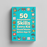 50 Independence Skills Before Age 12 product image 6 showing printed book details for screen-free reading and learning