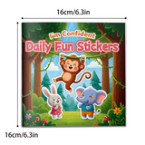 Confidence-building sticker activity book for kids with positive growth themes