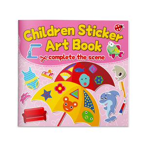 Creative Sticker Art Book for Kids, Complete the Scene Learning Activity Book with Matching Play, Fine Motor Skills, Visual Recognition, and Imagination Fun