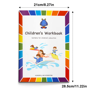 Children's visual logic workbook for hidden graphs and shape recognition
