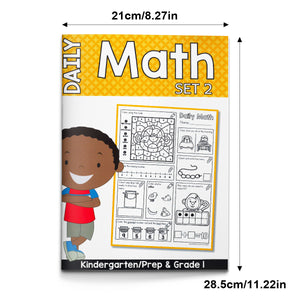 Children's daily arithmetic workbook for counting addition subtraction and color by number