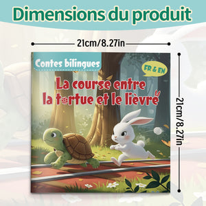 French-English bilingual animal fable reader for kids