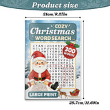 Large print Christmas word search puzzle book with 300 holiday words