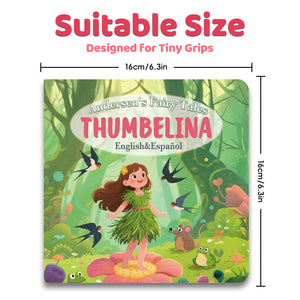 Suitable size view of Thumbelina bilingual storybook for kids