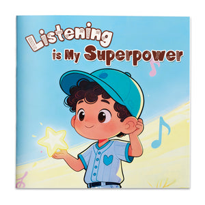 Listening Is My Superpower communication picture book for kids cover