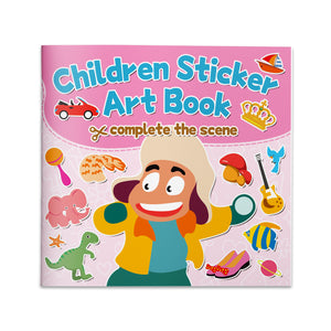 Bright Sticker Scene Book for Kids, Complete the Scene Learning Activity Book with Creative Matching, Visual Skills, Fine Motor Fun, and Imaginative Play